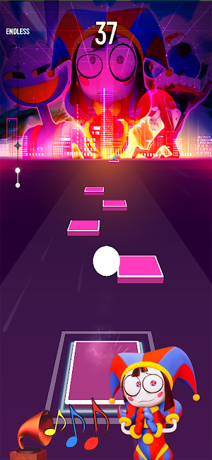 Digital Circus Music Tiles Hop Screenshot 0