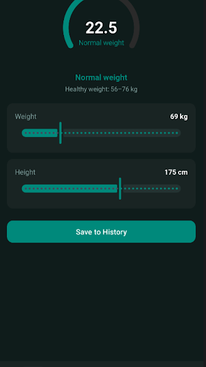 BodyCalc — BMI & Calories Screenshot 0