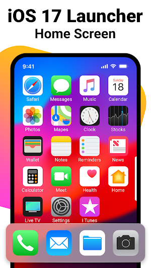 Launcher iOS 17 Screenshot 0