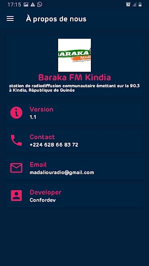 Baraka FM Kindia 90.3 Screenshot 2