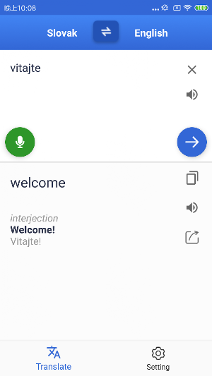 Slovak English Translate Screenshot 1