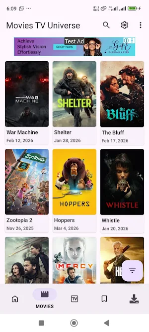 Movies TV Universe Screenshot 1