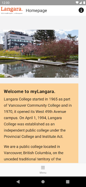 myLangara Screenshot 0