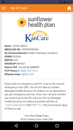 Sunflower Health Plan Screenshot 3