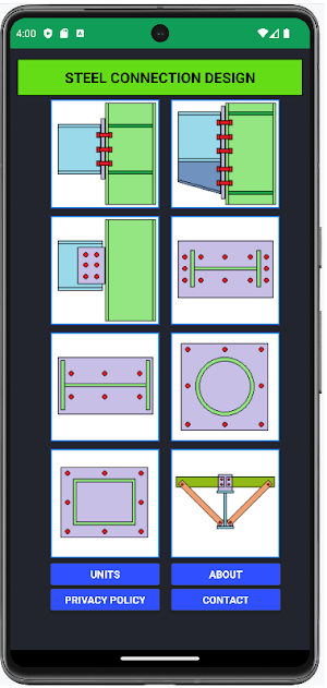 STEEL CONNECTION DESIGN Screenshot 0
