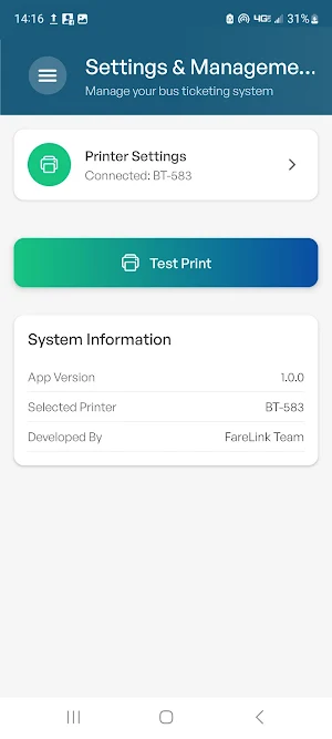 Farelink Bus Ticketing System Screenshot 3