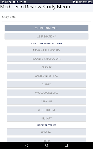 Medical Terminology Review Screenshot 2