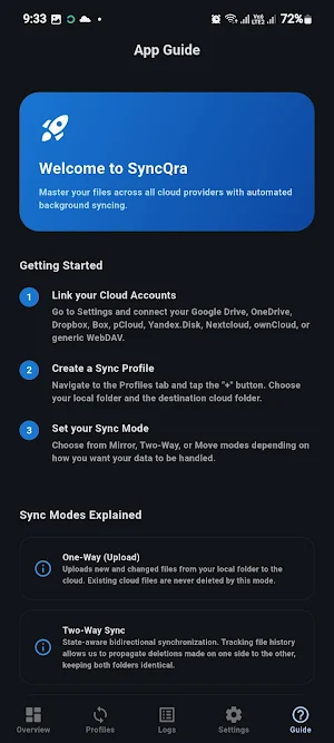 Syncqra: Cloud Sync & Backup Screenshot 0