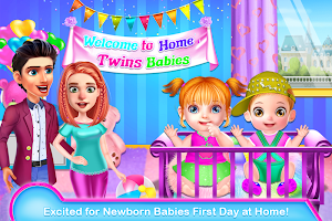 Mommy Maternity Newborn Twins Babies Nursery Game Screenshot 2