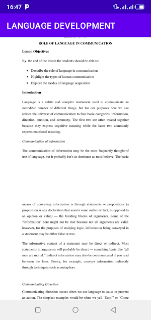 Language Development notes Screenshot 3
