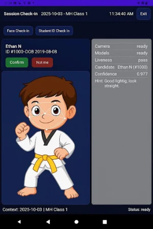 Martial Arts Belt Test Tracker Screenshot 1