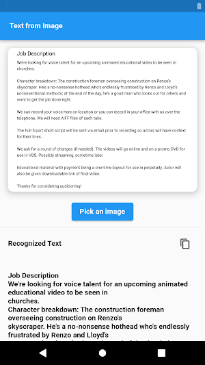 Text from Image - Enjaz Apps Screenshot 1