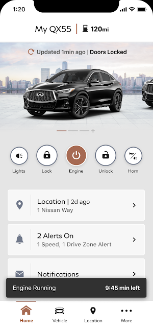 MyINFINITI App Screenshot 2
