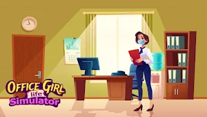Office Girl Simulator Game 3D Screenshot 0