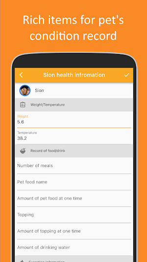 Pet care diary - daily pet log Screenshot 2