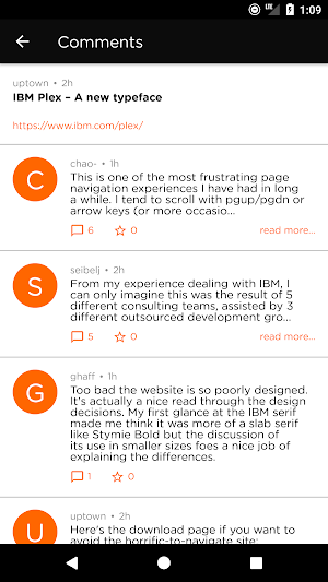 HackerNews Screenshot 1