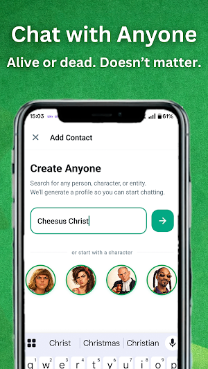 Chats-AI: Chat, Text, Clone. Screenshot 1