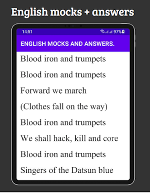 English; mocks & answers Screenshot 1