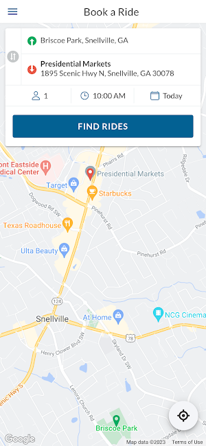 Ride Gwinnett Screenshot 2