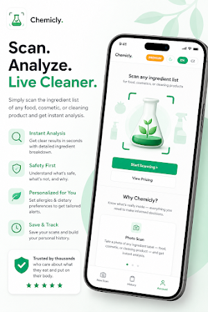 Chemicly - AI Chemical Scanner Screenshot 0