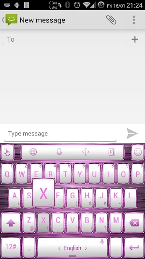 Theme for TPKeyboard FW Pink Screenshot 1