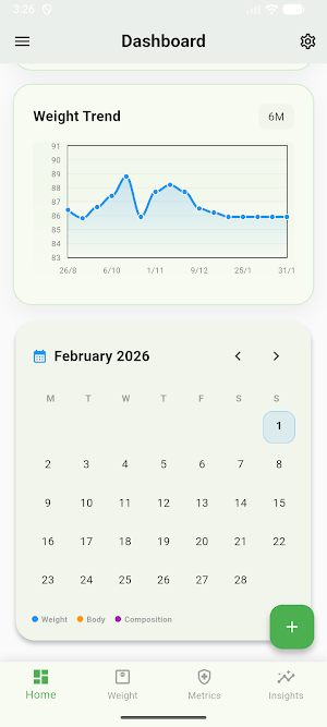 Simple Weight Tracker Screenshot 1