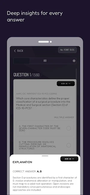 AAPC Medical Coding Prep (+AI) Screenshot 3