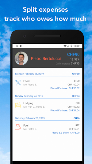 Budget your trip, track expenses with Hop Wallet Screenshot 3