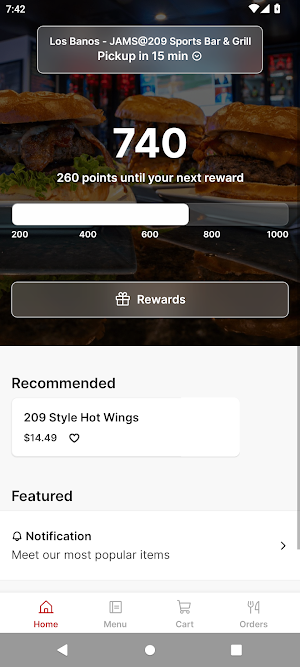 Jams@209 Sports Bar & Grill Screenshot 0