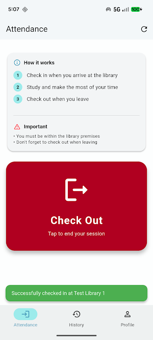 Ummeed Library - Student Screenshot 1