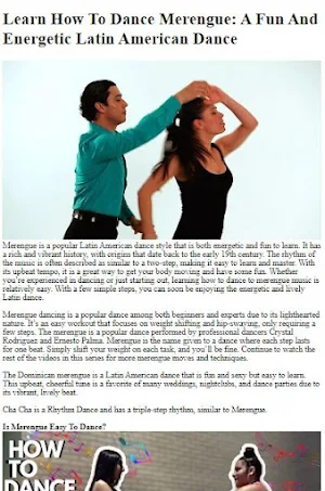 How to Dance Merengue Screenshot 3