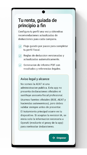 Deducciones de la renta Screenshot 0