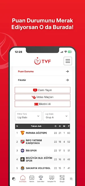 Türkiye Voleybol Federasyonu Screenshot 1