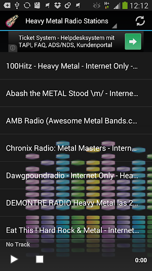 Heavy Metal Radio Stations Screenshot 0