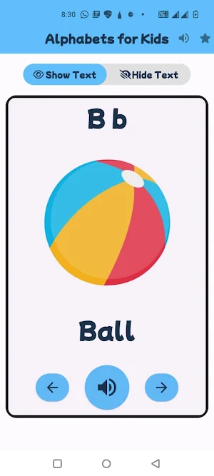 Alphabet Flashcard for Kids Screenshot 2