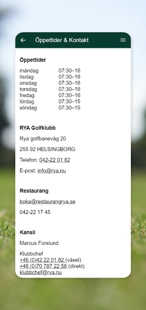 Rya Golfklubb Screenshot 1