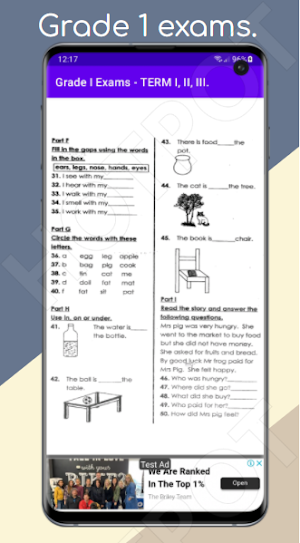 Grade 1 Exams: Term I, II, III Screenshot 2
