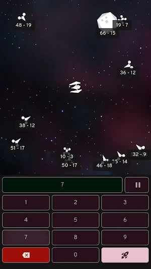 Simbagi: Math Space Shooter Screenshot 1