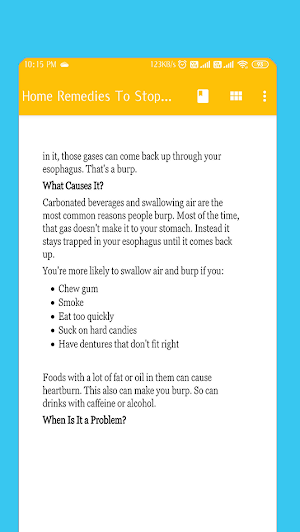 Home Remedies To Stop Excessive Burping (Belching) Screenshot 2