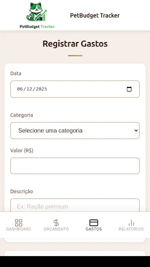 PetBudget Tracker Screenshot 3