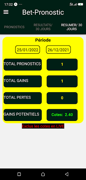 Bet Pronostic Lite Screenshot 3