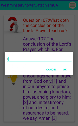 Westminster Shorter Catechism  Screenshot 1