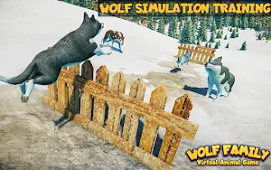 Virtual Arctic Wolf Family Simulator: Animal Games Screenshot 1