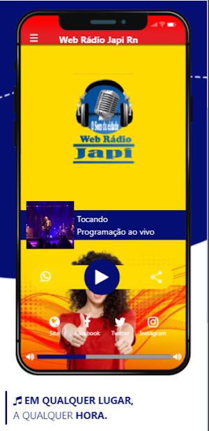 Web Rádio Japi Rn Screenshot 1