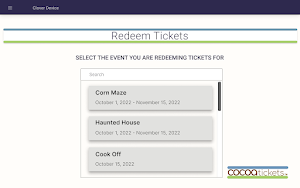 Cocoa Tickets Screenshot 0