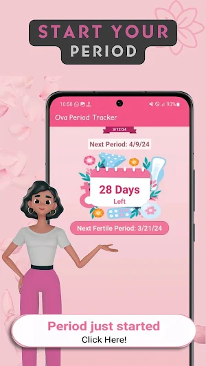 Period tracker – ova calendar Screenshot 0