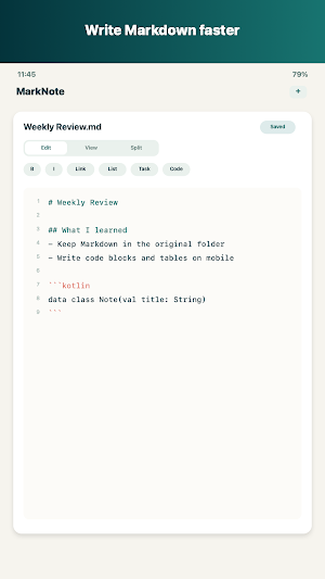 MarkNote Screenshot 1