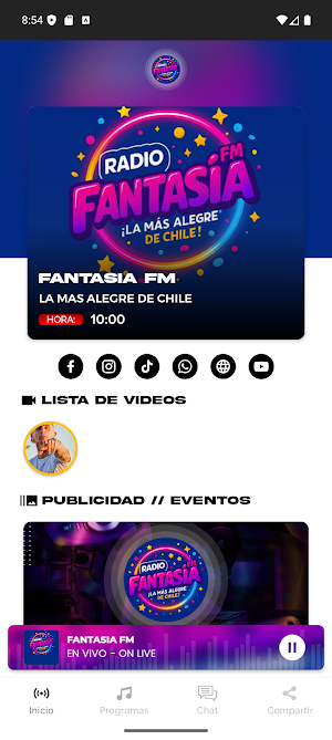 Radio Fantasia FM Chile Screenshot 1