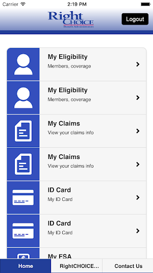 RightCHOICE Mobile Screenshot 2