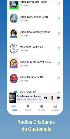 Radios Cristianas de Guatemala Screenshot 2